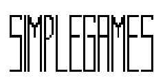 A logo that reads Simple Games in pixel art style